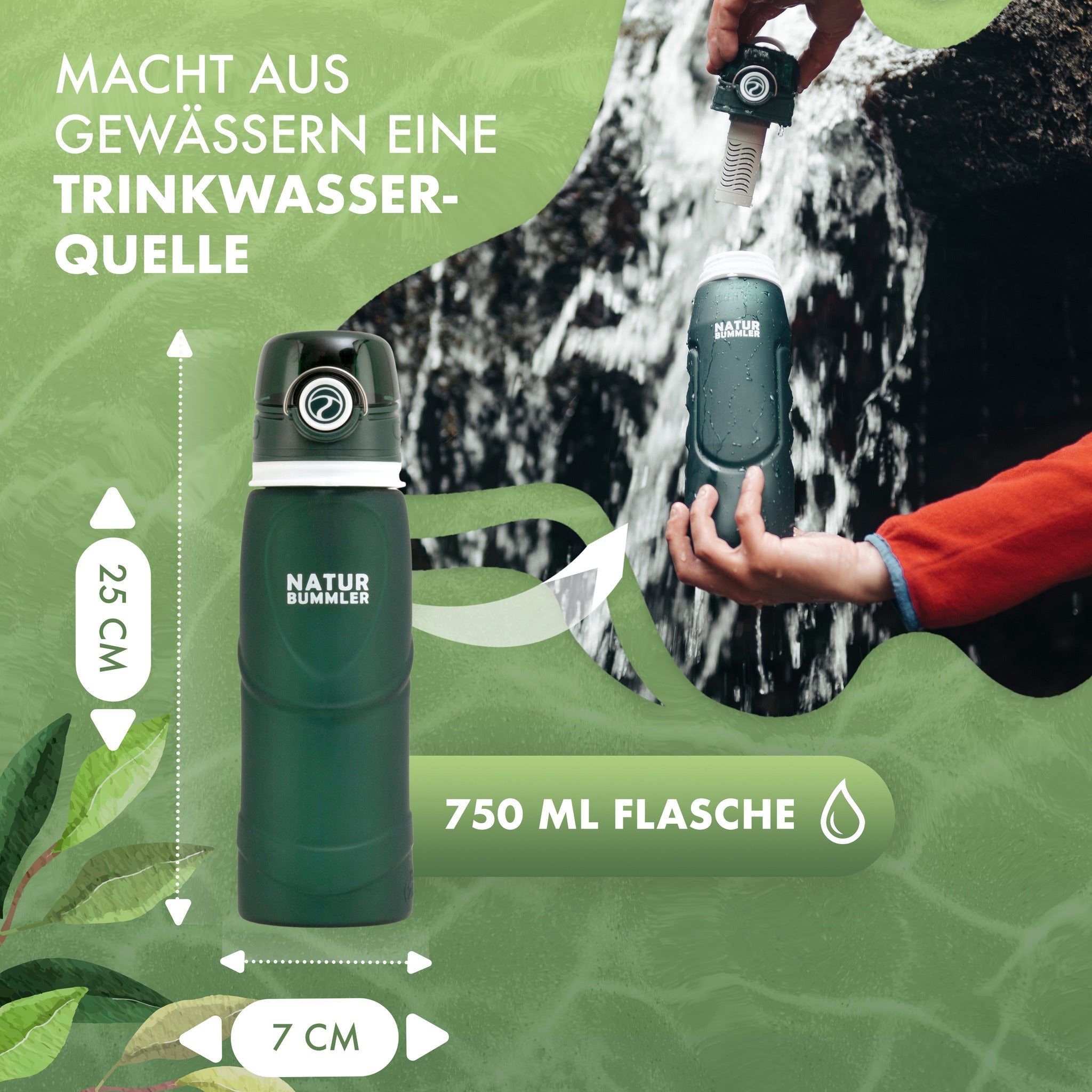 Wasserfilter-Flasche Outdoor