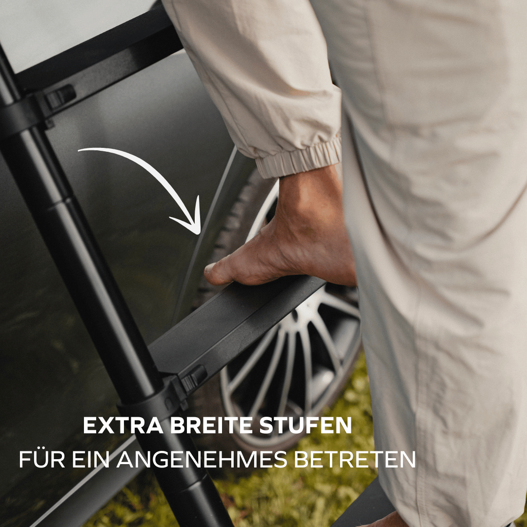 Dachzelt-Leiter für Flitzerreihe