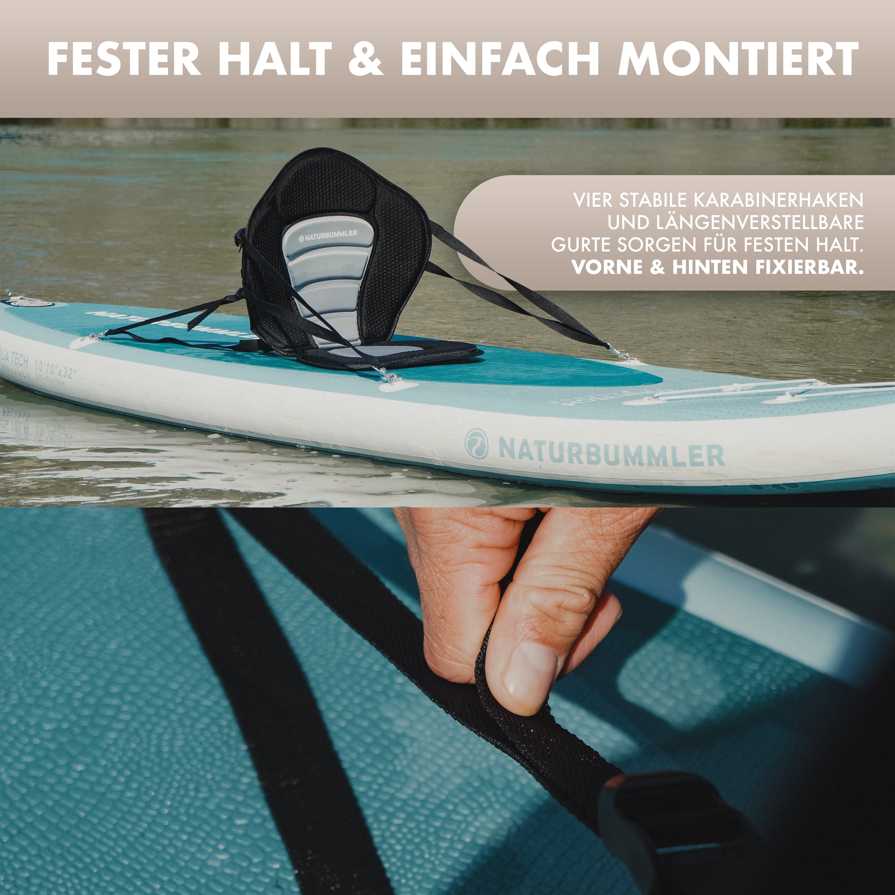 Kajaksitz für SUP