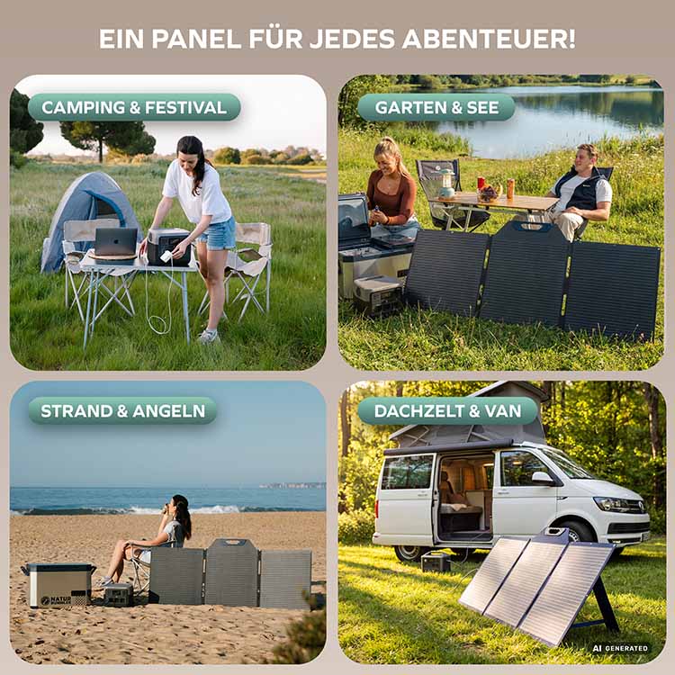 Solarpanel faltbar 150 Wp